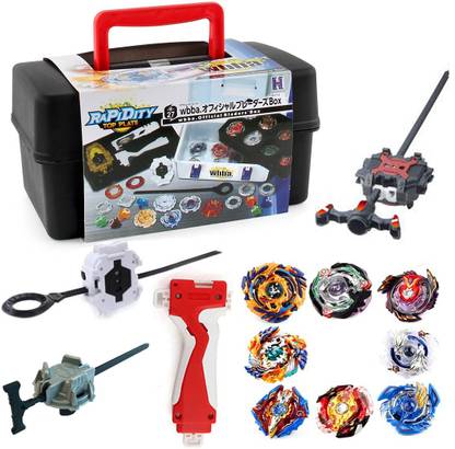 AncientKart Spinning Bey Cho-Z GT Revolution Random Booster Box Set of 8 beyblades & 3 Launcher Set