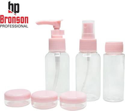 Bronson Professional Travel Size Bottles - Set Of 6 Travel Toiletry Kit