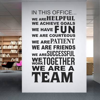 StickMe Team- Work Together - Office - Inspirational - Motivational - Quotes - Wall Sticker -SM591-A