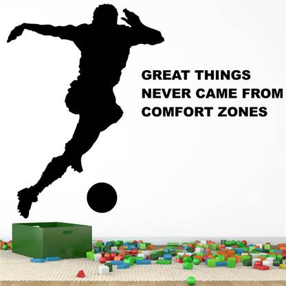 StickMe Football Shot - Sports - Inspirational Motivational Quotes Wall Sticker-SM294