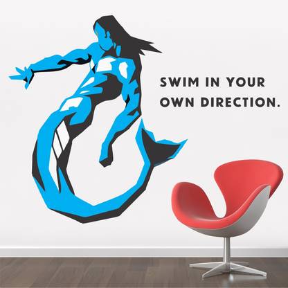 StickMe Hindu - God - Matsya - Avatar Of Lord Vishnu - Inspirational - Motivational - Quotes - Wall Sticker-SM726-A
