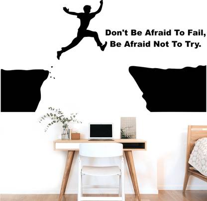 StickMe Don't Be Afraid To Fail - Office - Inspirational - Motivational - Quotes - Wall Sticker-SM769-A