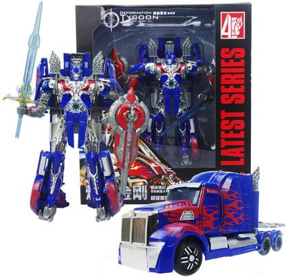 HALO NATION Latest Series Transformer Robot Deforms to Prime Truck / Massive Bot Car - Premium Super Bots With Latest Weapons 9.5 in Height (Prime)