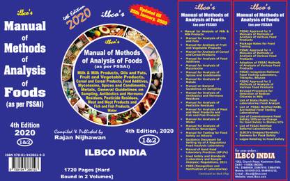 Manual of Methods of Analysis of Foods (as per FSSAI)