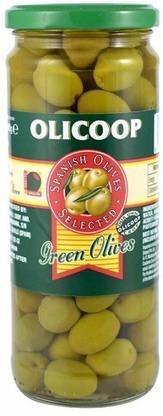 Olicoop Green Whole Olive (Imported) 450 gm Olives