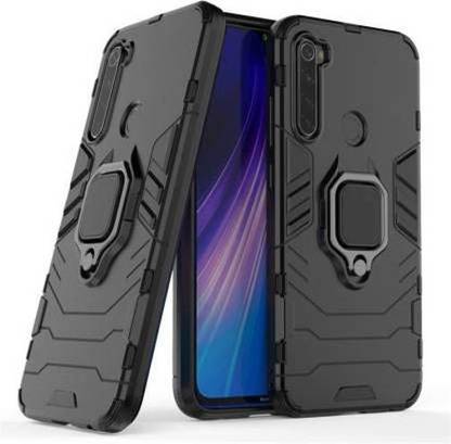 RADISO Back Cover for Xiaomi Redmi Note 8 360 Metal Rotating Ring D5 Kickstand Holder Armor Shockproof Cover