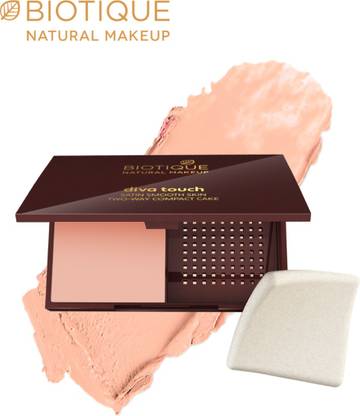 BIOTIQUE Diva Satin Smooth 3In1 Compact Makeup Compact  (Pearl Barley, 9 g)
