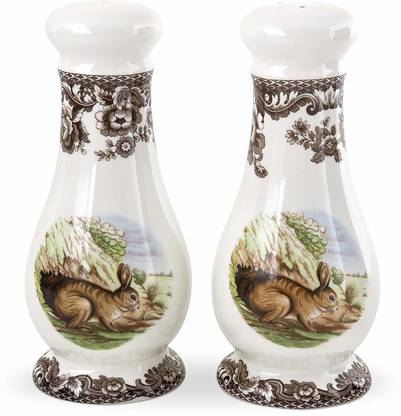 Spode Salt & Pepper Set Wooden