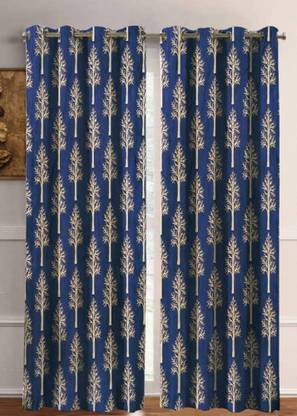 PARADISE HOME DECOR 274.3 cm (9 ft) Polyester Long Door Curtain (Pack Of 2)