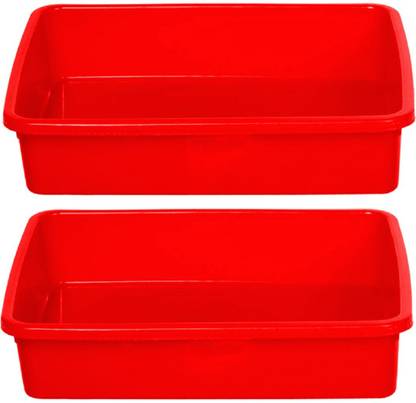 KUBER INDUSTRIES 0 Compartments Plastic Large Size Stationary Office Tray