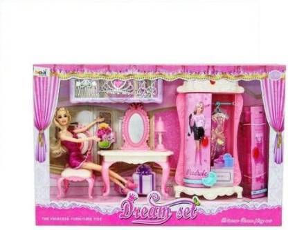 Kashti doll dream set with furniiture accesories (Multicolor) (Multicolor)