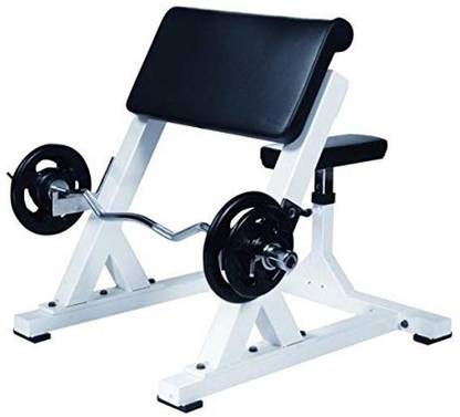 push2fit Adjustable Preacher Curl Bench for Arm Exercise Hyperextension Fitness Bench