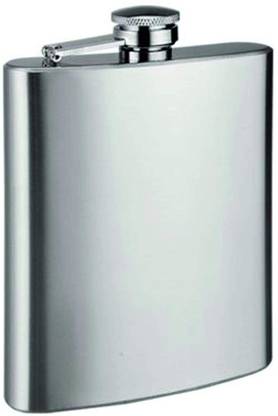 Cpixen Embossed Stainless Steel Hip Flask, Alcohol Drinks Wine Whiskey Holder Bottle Or Liquor Flasks for Men 8oz (236 Ml) - Silver Hip Flask