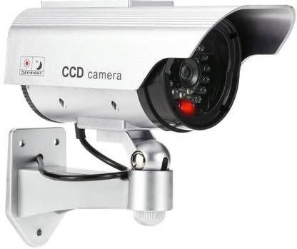 Lariox Fake Dummy Security CCTV Dome Camera with Realistic Look Recording Flashing Red LED Light Indoor and Outdoor Use Security Camera
