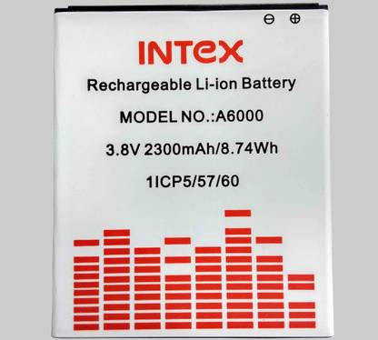 Intex Mobile Battery For  lenovo Lenovo A6000