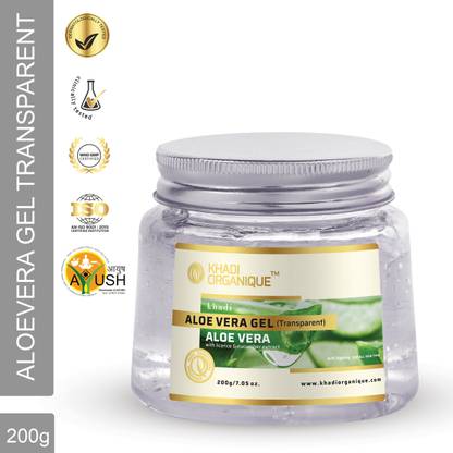khadi ORGANIQUE AloeVera Gel Soothing Skin Moisturizer for Sunburn Relief & Hydration