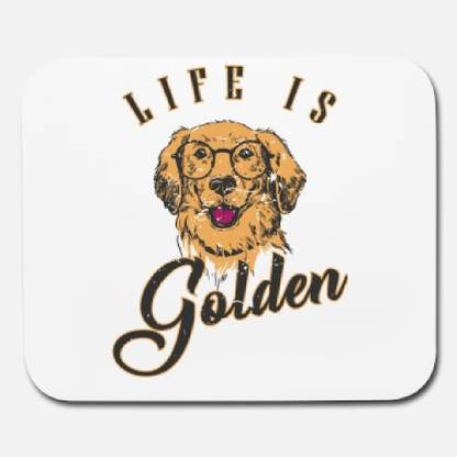 SKY DOT golden retriever dog lover gift tshirt mouse pad Non Slip Base Mousepad