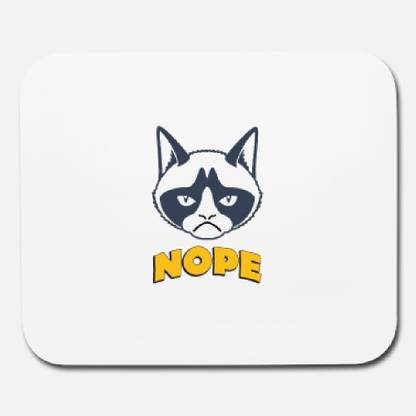 SKY DOT grumpy cat sayings nope grumpy cat nope mouse pad Mousepad