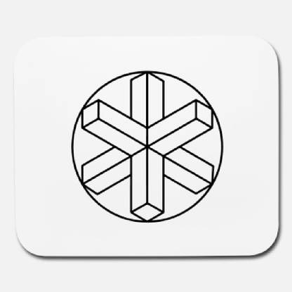 SKY DOT crop circles 41 mouse pad Non Slip Base Mousepad