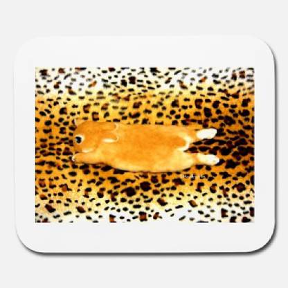 SKY DOT bunny on jaguar 2015 rabbit bunny art mouse pad Non Slip Base Mousepad
