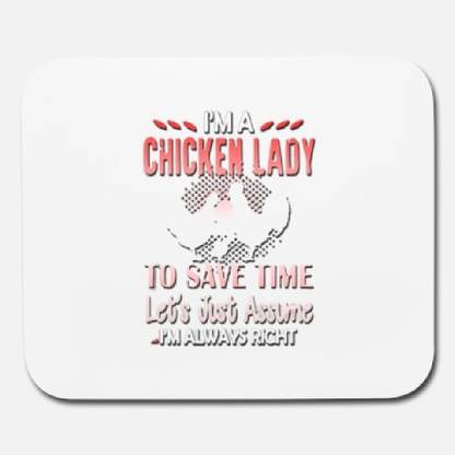 SKY DOT chicken mouse pad Non Slip Base Mousepad