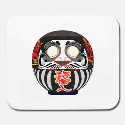 SKY DOT daruma a symbol of perseverance and good luck mouse pad Mousepad