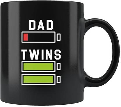 Sky Dot Dad of Twins, Dad of Twins Gift, Twin Dad Ceramic Coffee Mug