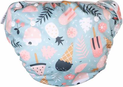 POLKA TOTS Waterproof Reusable Leakproof Adjustable Swim Diaper