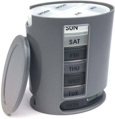 AP STORE 7-day Pill Pro Organizer 7 Portable Tray Pill Box Pill Box