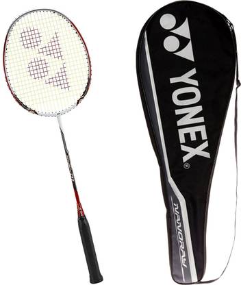 YONEX NANORAY D-ONE (Grip Size : G4 (3.25 Inches)| Weight : 3U (85-92 grams) Red Strung Badminton Racquet