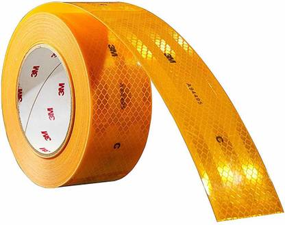 3M (6.66 FOOT) High Intensity reflective tape 2 meter 50.8 mm x 2 m yellow Reflective Tape