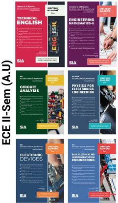 B.E/B.Tech (ECE) II-Semester (R-17) (SET OF 6 SUBJECTS) (Anna University), Latest 2020 Edition