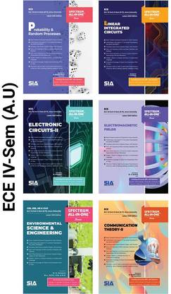 B.E/B.Tech (ECE) IV-Semester (R-17) SET OF 6 SUBJECTS (Anna University), Latest 2020 Edition