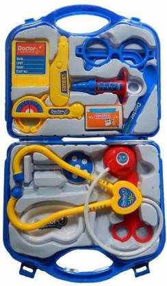 mohini collection Girls and Boys Playing Doctor Set Kit with Fold able Suitcase, Compact Medical Accessories Pretend Play Toy