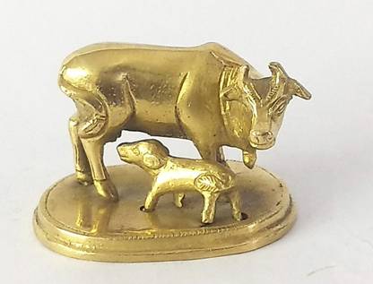 AMKL Brass Gai Vasru Murti Decorative Showpiece  -  5 cm