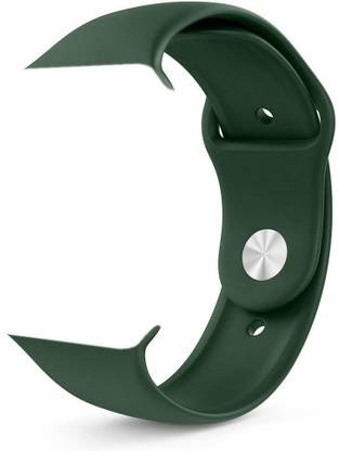 Big Wings Soft Silicone Sport Strap Band for Watch Series 5, Series 4, Series 3, Series 2, Series 1 / Soft Silicone Waterproof Strap for 38 MM / 40 MM (Green) (Watch Not Included) Smart Watch Strap