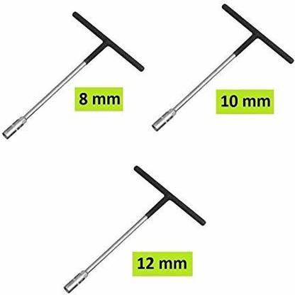 Inditrust T Spanner Set of 3-8 mm, 10 mm and 12 mm Spanners Socket Set