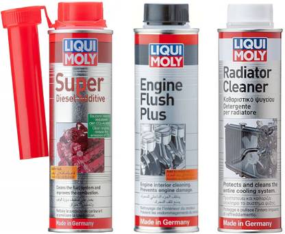 Liqui Moly Combo Of Diesel Additive , Engine Flush and Radiator Cleaner Full-Synthetic Engine Oil