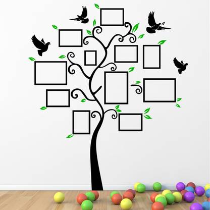 StickMe Family Tree Photo Frames Wall Sticker-SM544