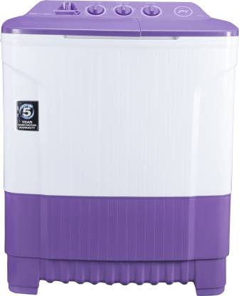 Godrej 7.5 kg Semi Automatic Top Load Washing Machine White, Purple
