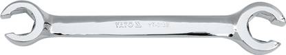 YATO YT-0135 Double Sided Chromed Finish HeadOffset 15 degree with CrV 6140 8x10 mm Double Sided Flare Nut Wrench