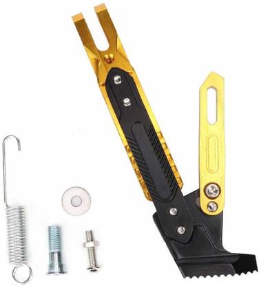 TRP Traders Universal Motorcycle Heavy Duty CNC Adjustable Kickstand Foot Side Stand for Motorcycle Bike Side Stand