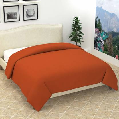 HOMEWIND Solid Double Fleece Blanket for  AC Room