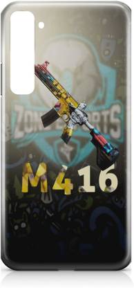 SIXTY4 Back Cover for Realme X2, PUBG, GUN, GAME