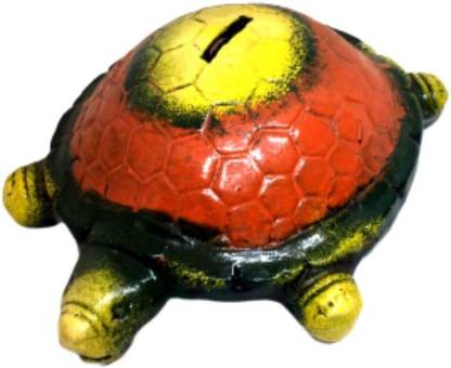 Virtuoso Turtle Coin Bank - Clay Piggy Bank Gullak Coin Bank