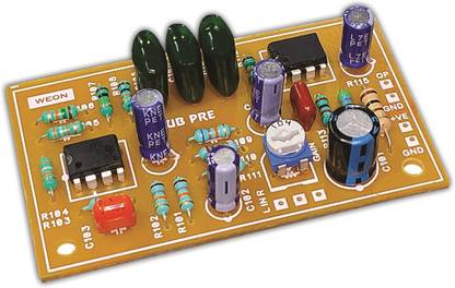 WEON Single Supply Sub Woofer Filter Board with Double IC's, (Real BASS, Up to 3X Gain) Sound Recorder and Sound Circuit Electronic Hobby Kit