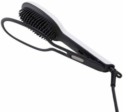 Anva Hair Straightener Brush with Precision Press Ceramic Splint Straight Hair Comb Hair Straightener Brush