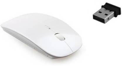 finger's 2.4Ghz Ultra Slim Wireless Optical Mouse (USB, White) वायरलेस ऑप्टिकल माउस