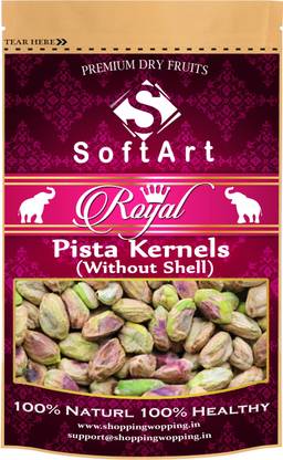 Soft Art Royal Pista Kernels Without Shell Vaccum Pack Pistachios