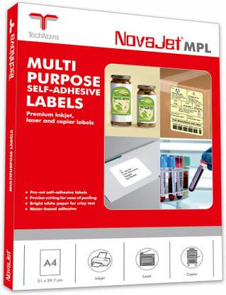 Novajet 4 A4 Size Sticker Paper Self-adhesive Paper Label